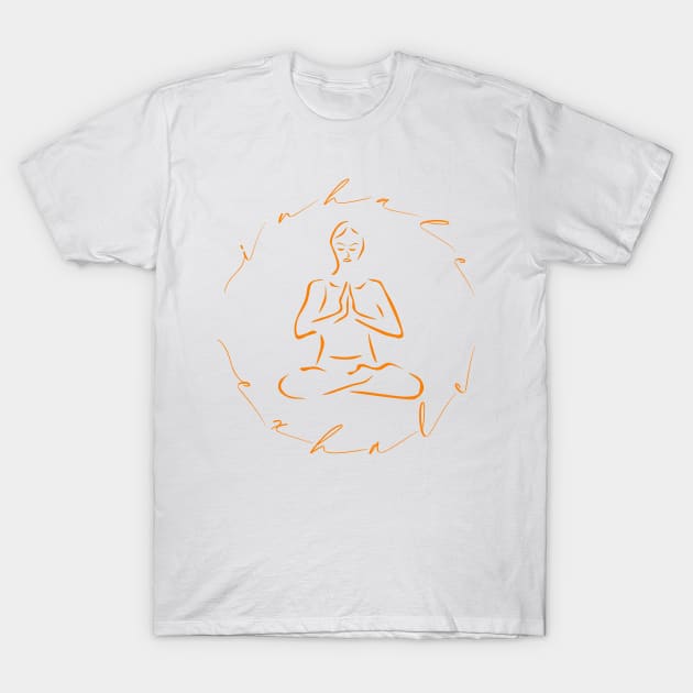 Inhale Exhale Yoga T-Shirt by Insignis